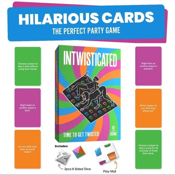Do or Drink Intwisticated - Party Game with Twists and Tangles -NIB - Picture 5 of 8